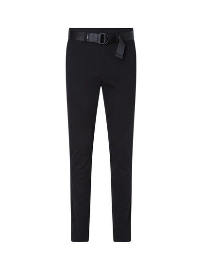 Slim Belted Chino Trousers