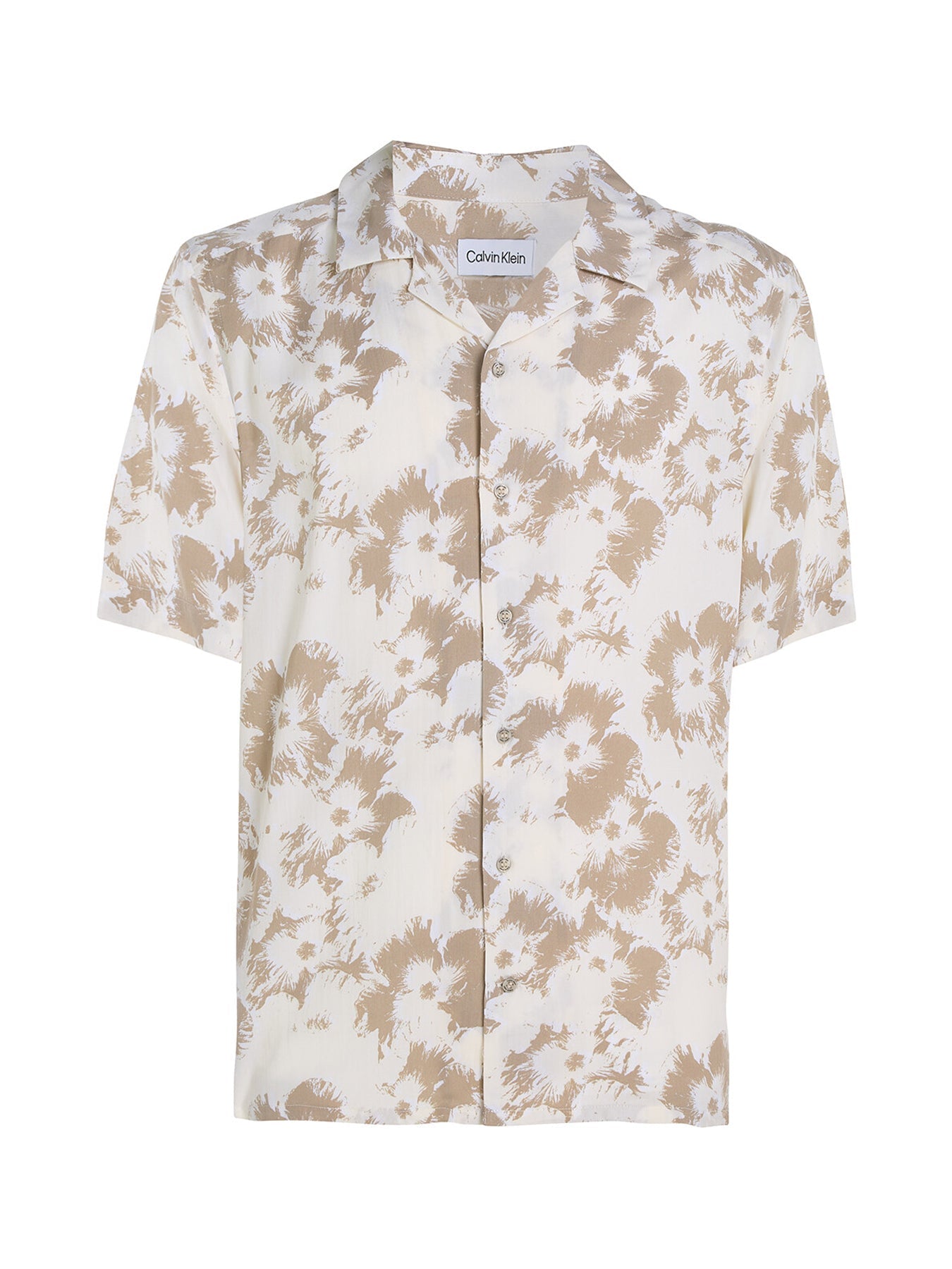 Floral Print Cuban Collar Shirt