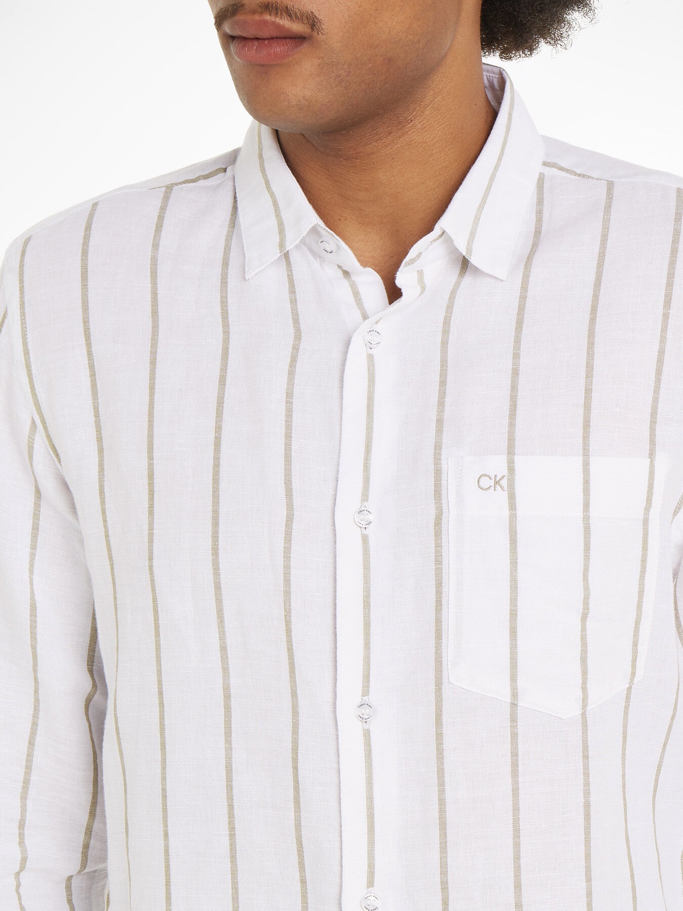 Linen Cotton Striped Shirt