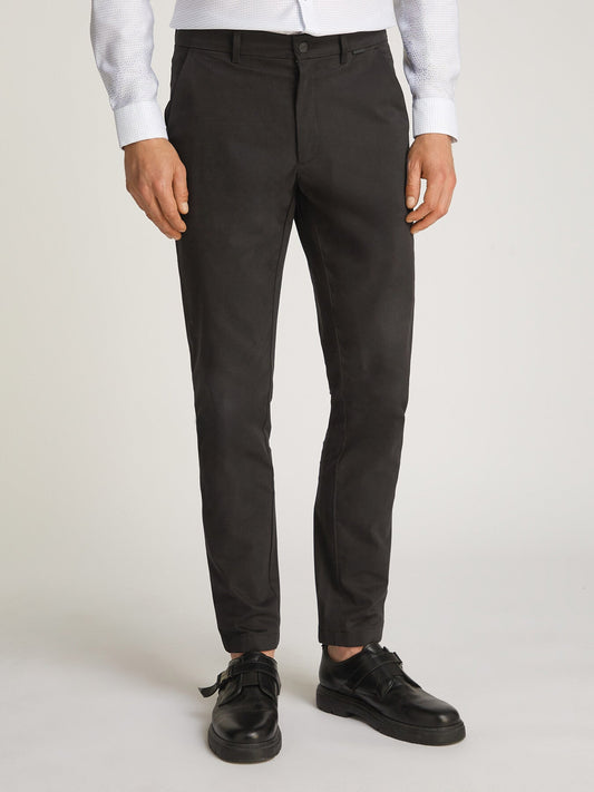 Slim Sateen Chino Trousers