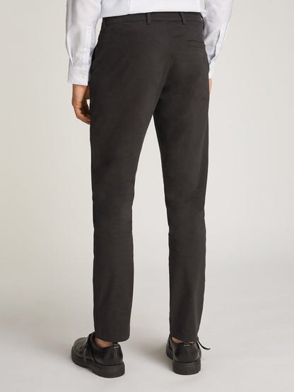 Slim Sateen Chino Trousers