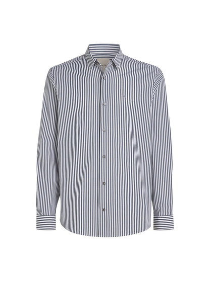 Poplin Stretch Striped Shirt