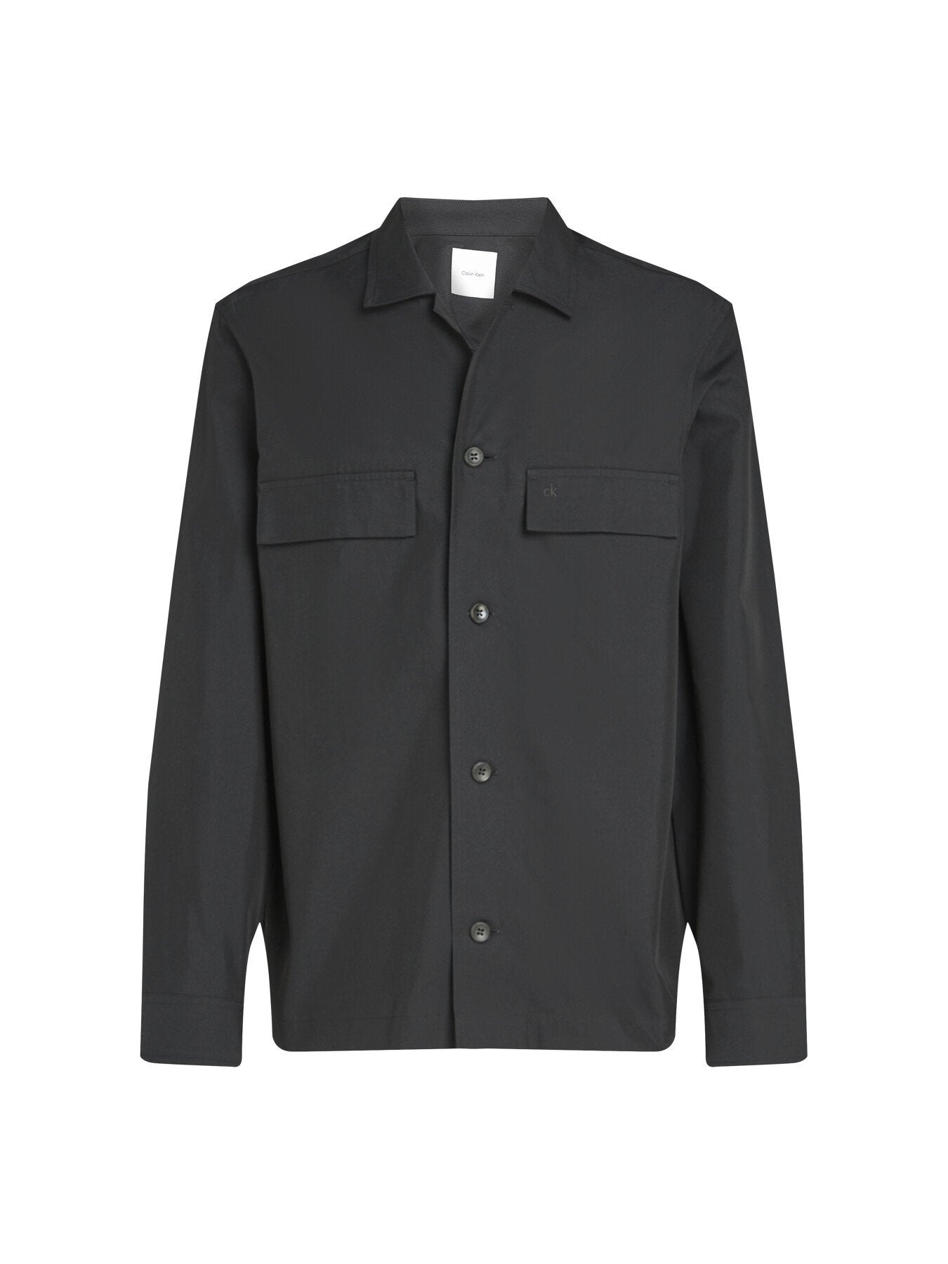 Boxy Cotton Blend Overshirt